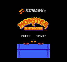 Monster in My Pocket (USA) Title Screen